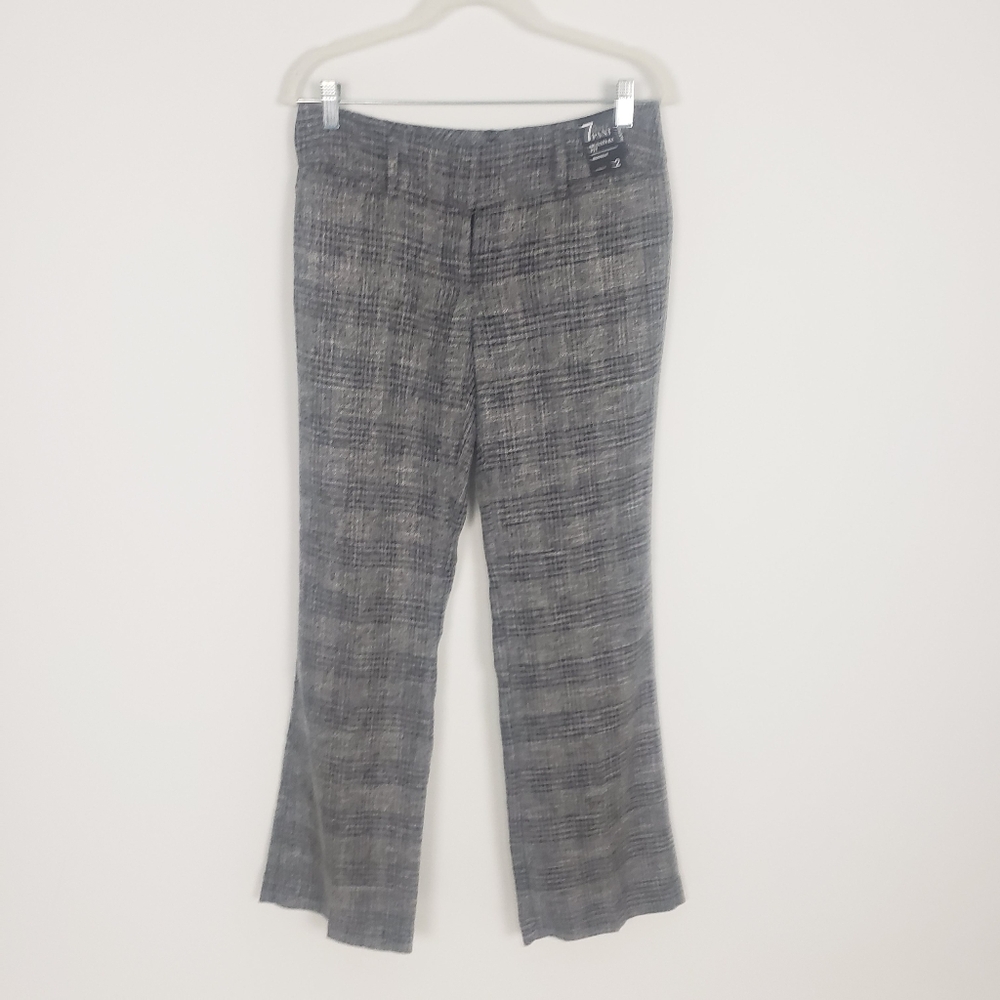 New York & Co. NWT 7th Ave. Pant Signature Fit Bootcut Glen Plaid size 2 Average